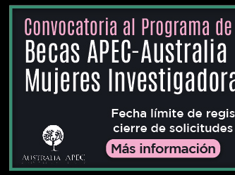 Becas APEC-Australia para Mujeres Investigadoras 2023 (Más información)